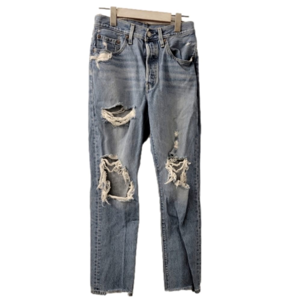 LEVI'S 501 Distressed Straight Jeans